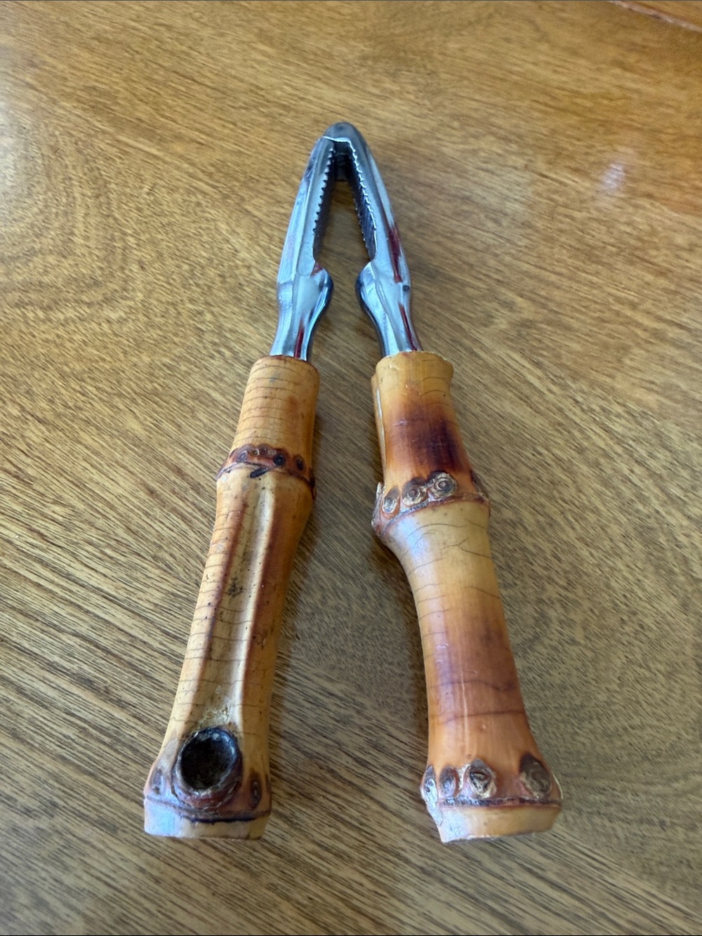 VINTAGE Nutcracker with Bamboo Handles